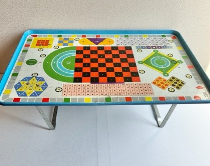 1960s Pressman 75 Play Fun Tray, No 3385, Childrens Lap Tray, Folding