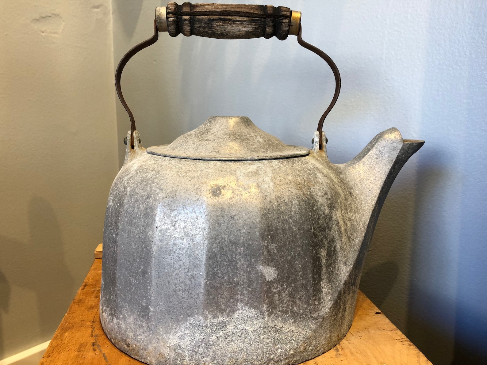 1902 Colonial Tea Kettle Wagner Ware 6 Qt. 1900s Aluminum Etsy