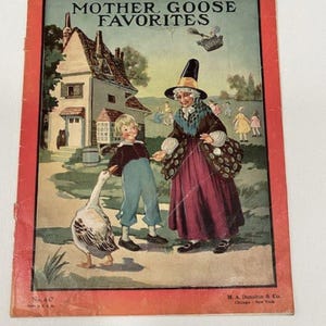 Mother Goose Favorites, Mother Goose Book, Vintage Fairy Tale Book, Illustrated Children’s Book, Vintage Children’s Book, Humpty Dumpty