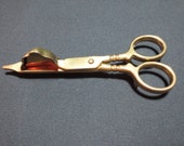 Solid Brass Candle Wick Cutter / Snuffer by E.M. Mora