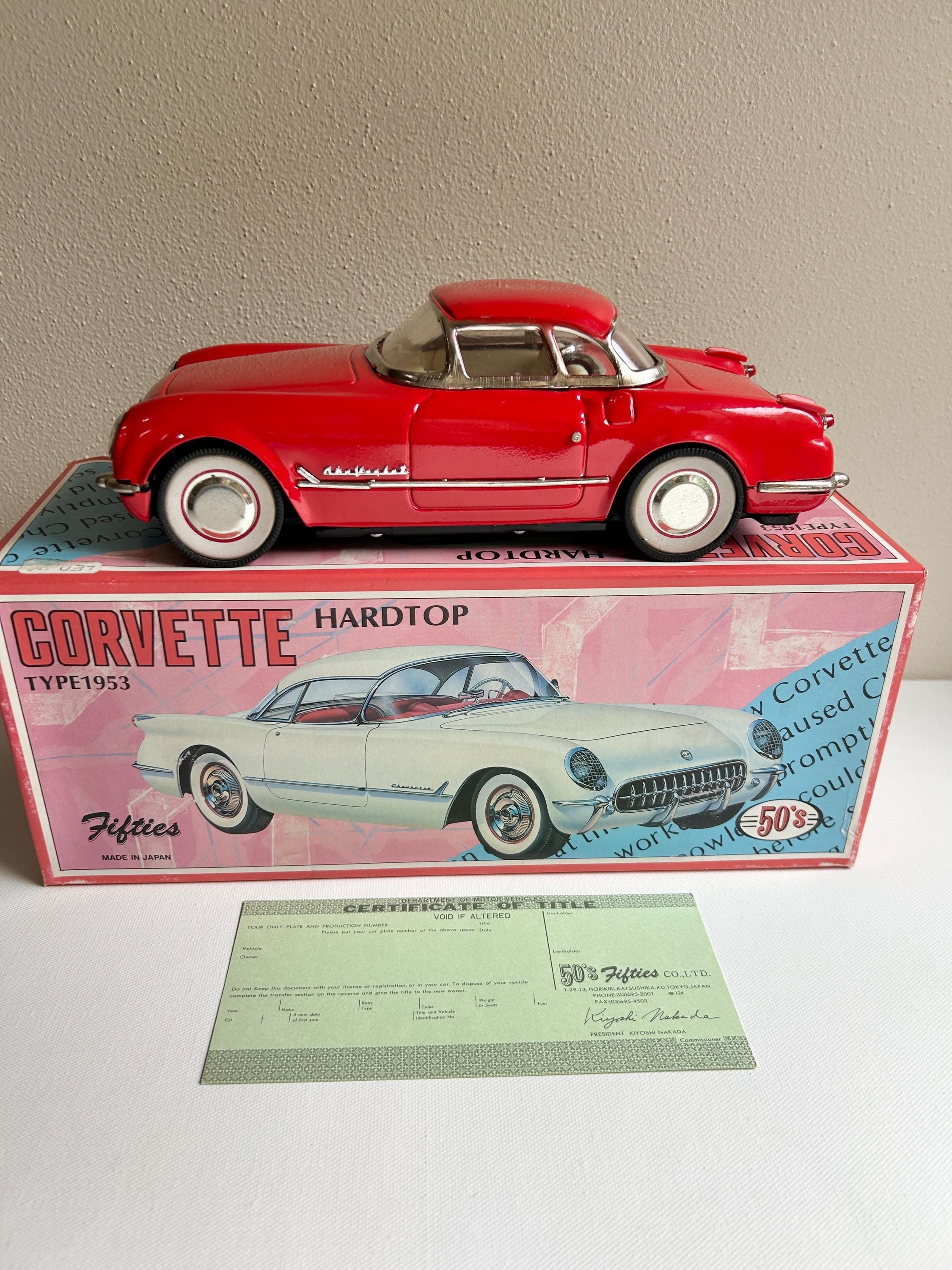 Fifties Brand 1953 Red Corvette Hardtop Friction Toy in Box - Etsy