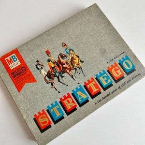 1963 Milton Bradley Stratego Game, COMPLETE, #5606, Military Game, Milton Bradley Game, Vintage Game, Vintage Board Game, 1960s Board Game