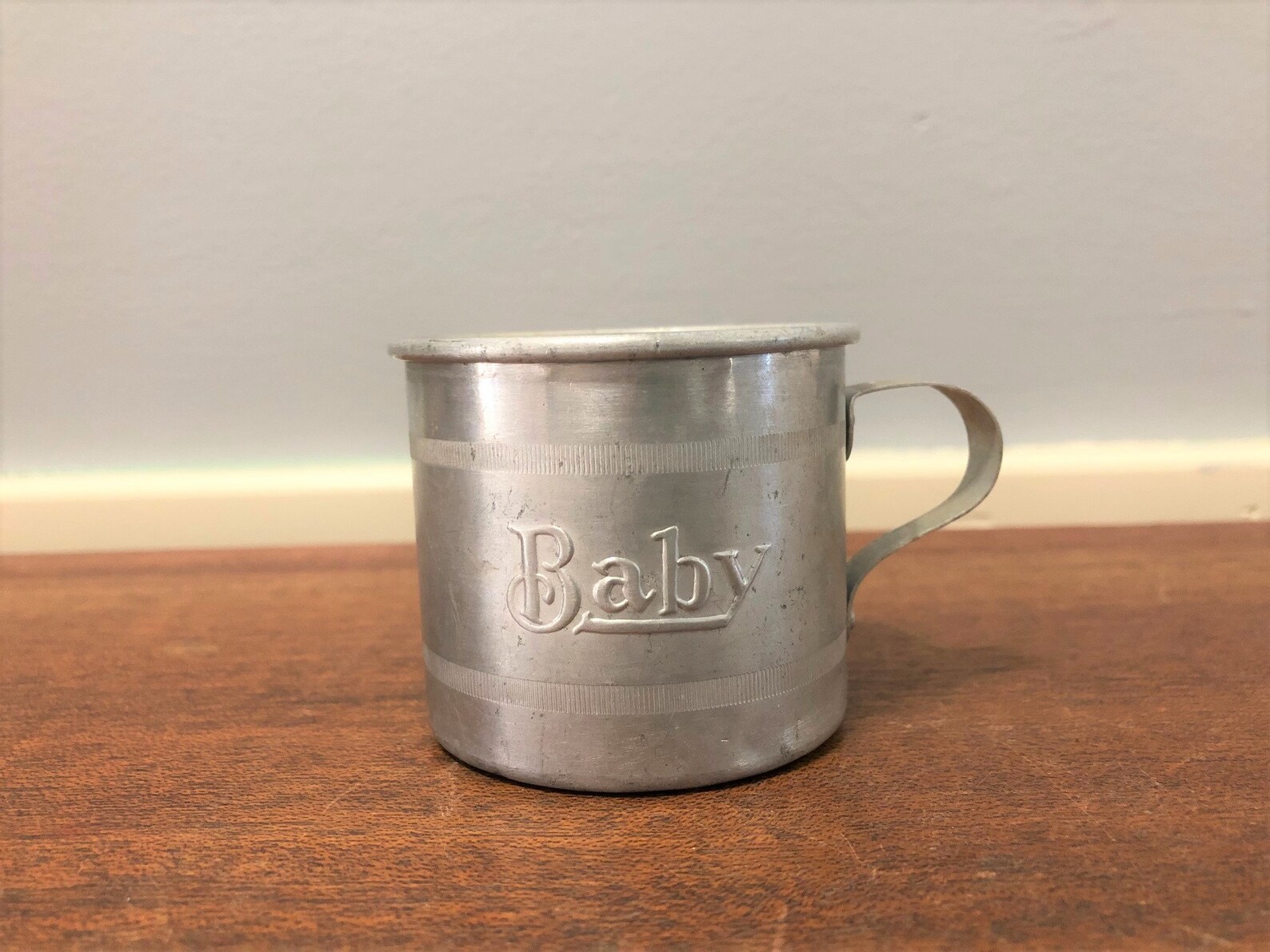 Aluminum Baby Cup With Handle Vintage Baby Cup Vintage Baby Etsy