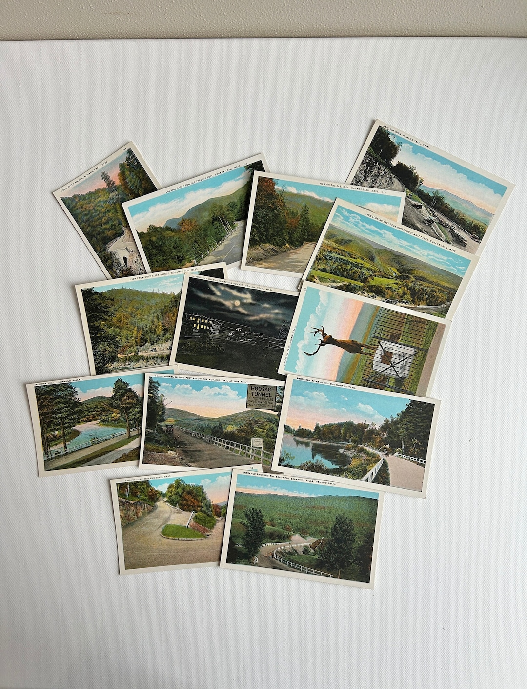 Mohawk Trail Postcards, Lot of 13, Souvenir Photos, Color Prints ...