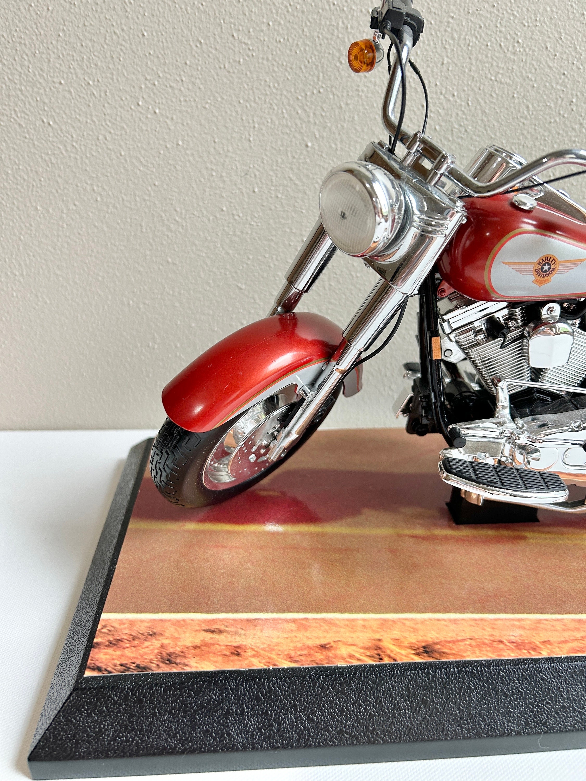 1999 Barbie Harley Davidson Fat Boy Motorcycle on Stand: Limited