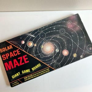 1982 Solar Space Maze Game, COMPLETE, Universal Games & Toys, Solar System, Outer Space, Space Age, Vintage Board Game, Planet Strategy Game