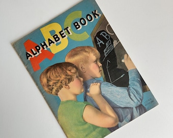Linen Finish ABC Alphabet Book: Children's Bedroom Decor