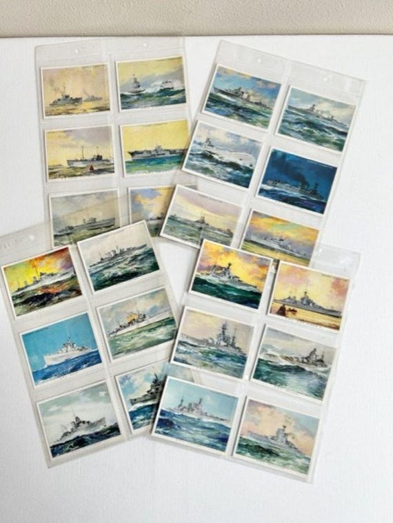 imperial tobacco cigarette cards Imperial Tobacco Cigarette Cards: British Naval Craft Series, Set of 25