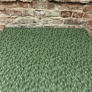 Green Cotton Scandinavian Tablecloth: Striped Table Decoration