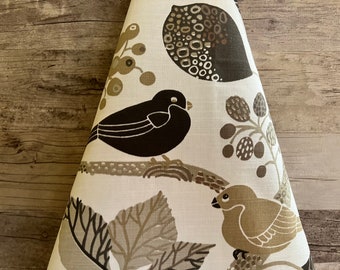 Linen Tea Towel: Bird Print, Scandinavian Kitchen Towel