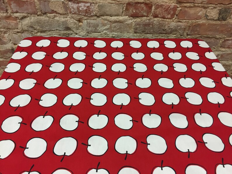 Red tablecloth Scandinavian design Apple tablecloth Table runner Cotton tablecloth Red runner Cotton runner Gift