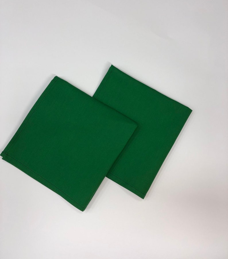 Green Table Napkins Cotton Cloth Napkinseco Friendly Napkins Etsy Ireland