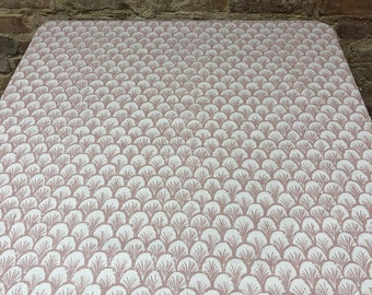 Scandinavian Cotton Tablecloth: Beige Decor Prints, Rectangle Table Cover