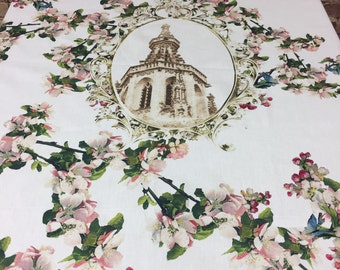 Floral Tablecloth, elegant floral tablecloth table decoration, cotton tablecloth