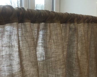 Dunkelgraue Leinen Vorhang Panel: Benutzerdefinierte Fenster drapieren