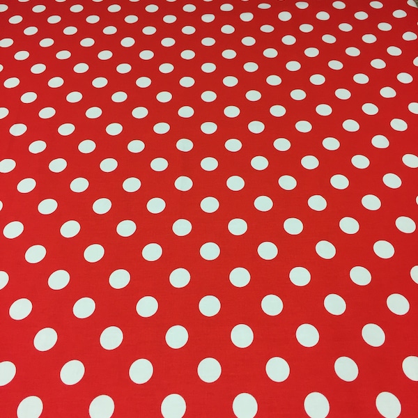 Nappe rouge et blanc Polka Dot, nappe moderne, design scandinave, nappe ronde, nappe à manger, super CADEAU