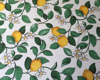 Tablecloth white green yellow lemons, table decoration, great gift, modern style, lemon tablecloth, table cloth