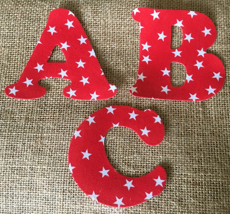 iron on letters polyester