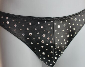 Dazzle Drawers- Bedazzled Rhinestone Mens Thong