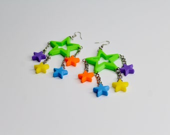 Super Nova Star Dangle Earrings