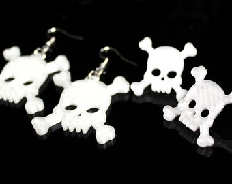 Skull and Bones Earrings Halloween Spooky Stars Collection