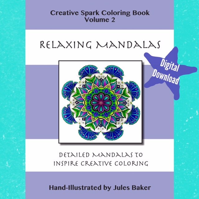 Digital Download Creative Spark Coloring Book Relaxing | Etsy
