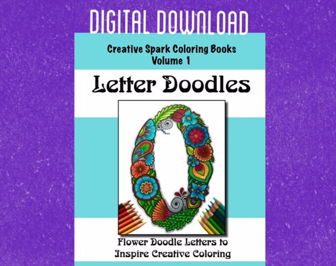 Digital Download Creative Spark Coloring Book Letter | Etsy