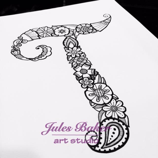 Digital Coloring Page Letter T from Letter | Etsy