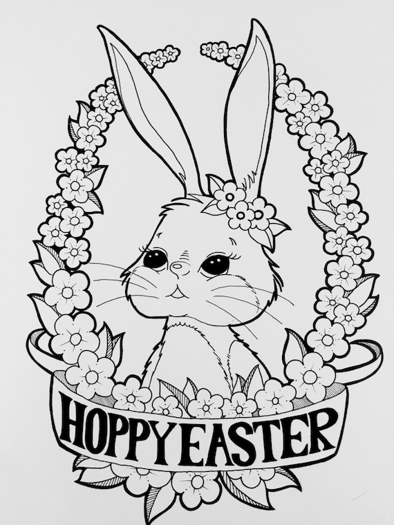 Printable Easter Bunny Coloring Pages - Mom. Wife. Busy Life.