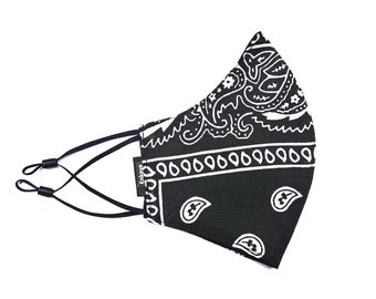 Paisley print bandana masker 100% katoen, herbruikbaar, wasbaar gezichtsmasker/gezichtsbedekking