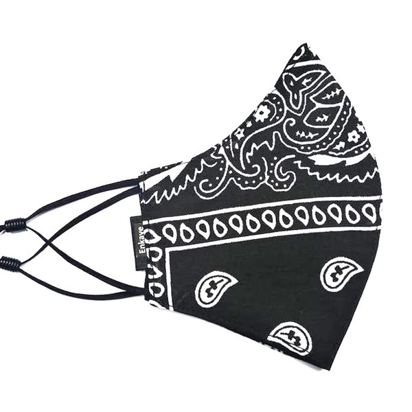 Paisley Print Bandana Mask 100% Cotton, Reusable, Washable Face Mask/ Face Covering