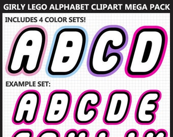 Lego letters Etsy image about Printable Lego Letters known as Lego letters Etsy
