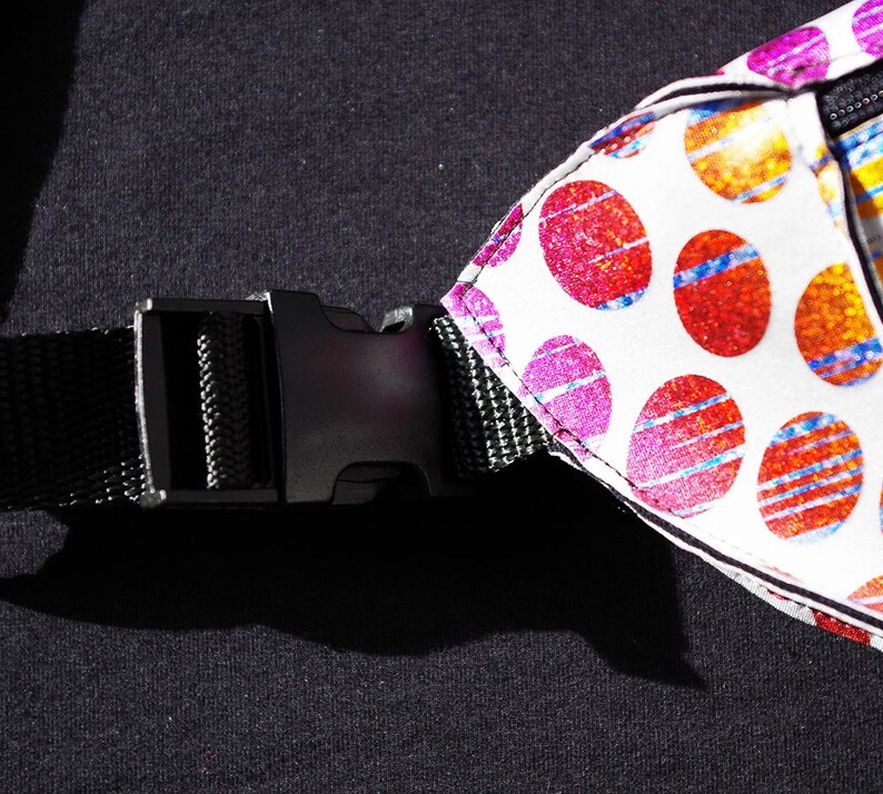 Fanny Pack Rainbow Psychedelic Festival Burning Man Retro Bum Bag