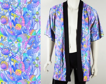 Fantastical Flora and Mushrooms Pastel Festival Kimono Men's or Women's