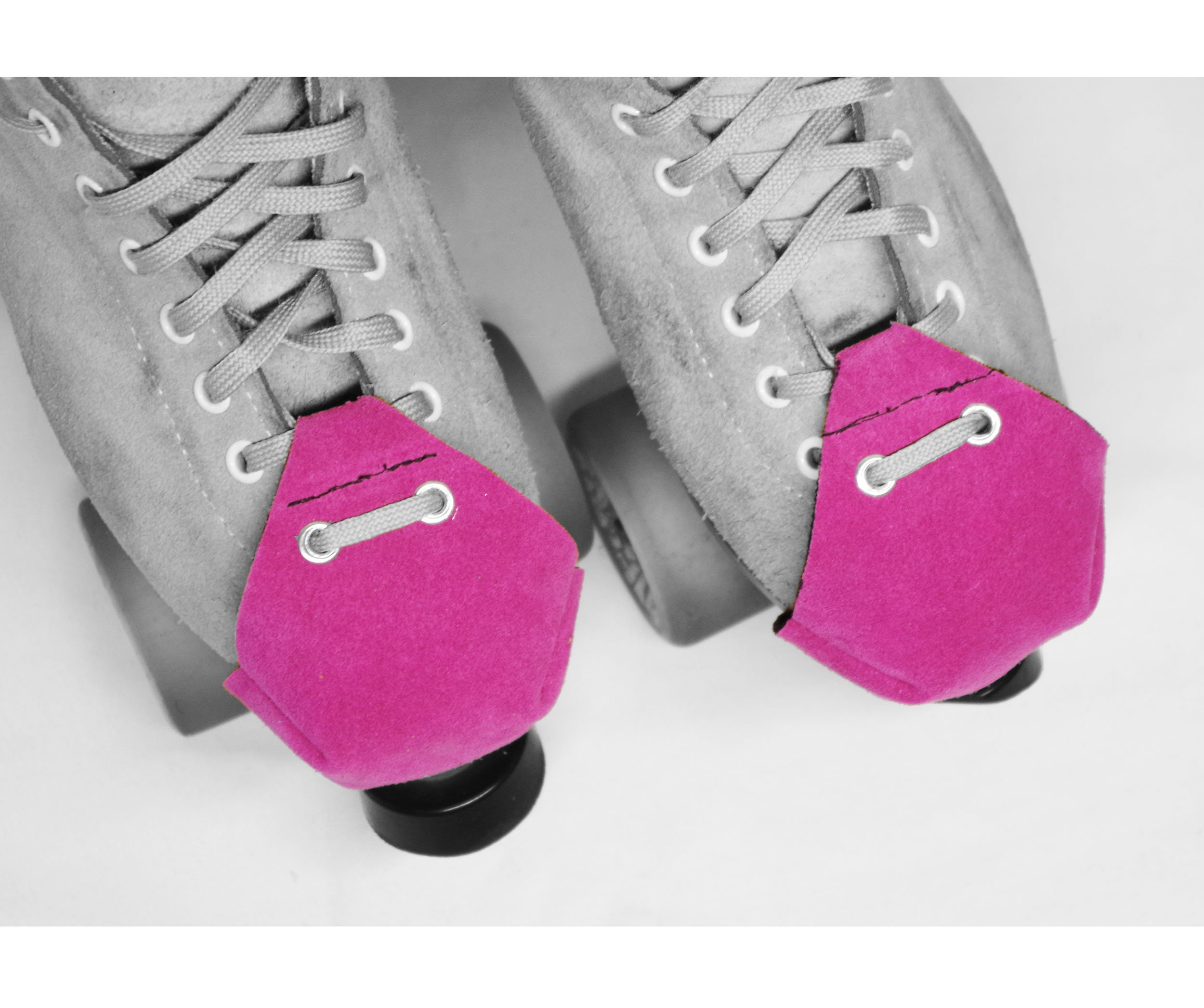 Roller Skate Toe Caps in Fuchsia Pink Suede - Etsy