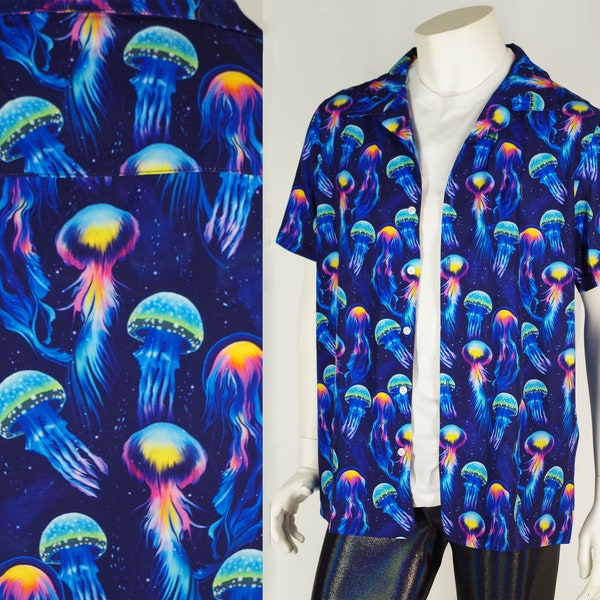 Luminous Jellyfish Festival Hawaiian Style Shirt