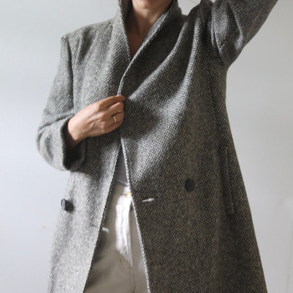mens shawl collar peacoat