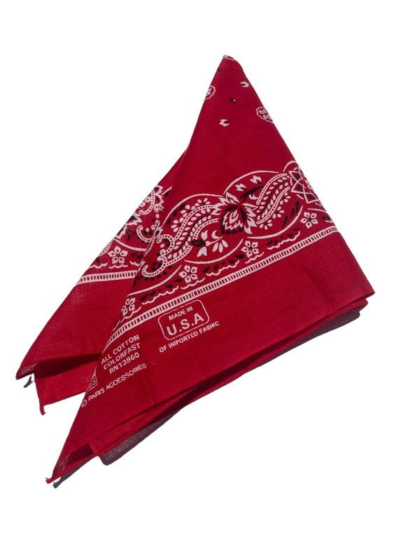 Large Square Cotton Bandana - 52x52cm Colorful Neck Scarf For Biker, Cowboy, Casual Style