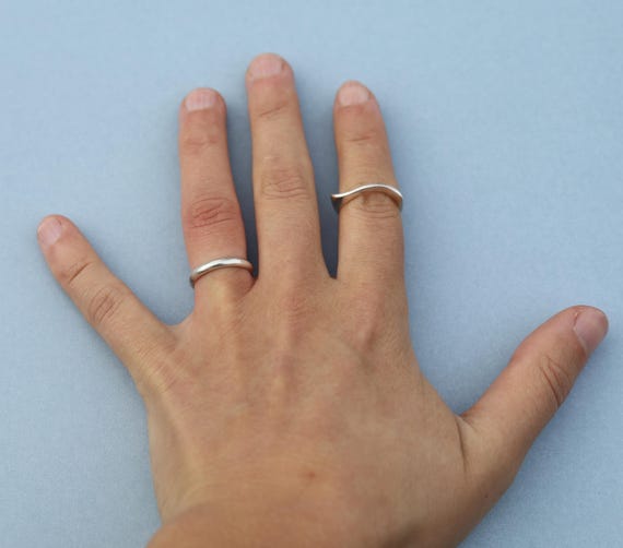 アクセサリー Vintage Silver Narrow Wave Ring 925 Amazon.com: Wave Ring,925 Silver Ocean Wave Rings Vintage