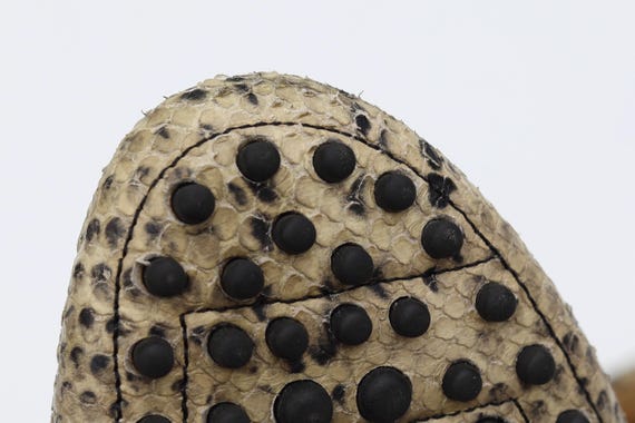 M. Gemi Felize Python Embossed Leather Loafers - … - image 9