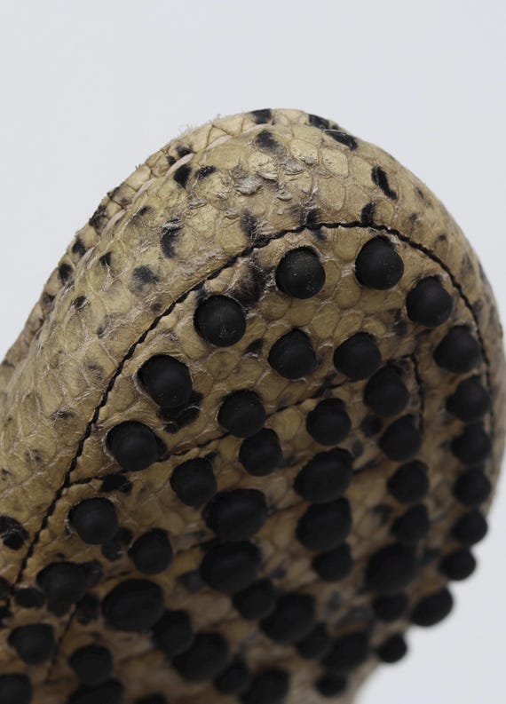 M. Gemi Felize Python Embossed Leather Loafers - … - image 8