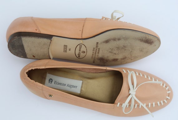 Vtg 90s Etienne Aigner French loafers slip on sho… - image 7