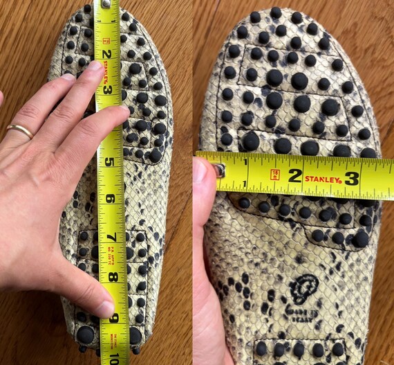 M. Gemi Felize Python Embossed Leather Loafers - … - image 10