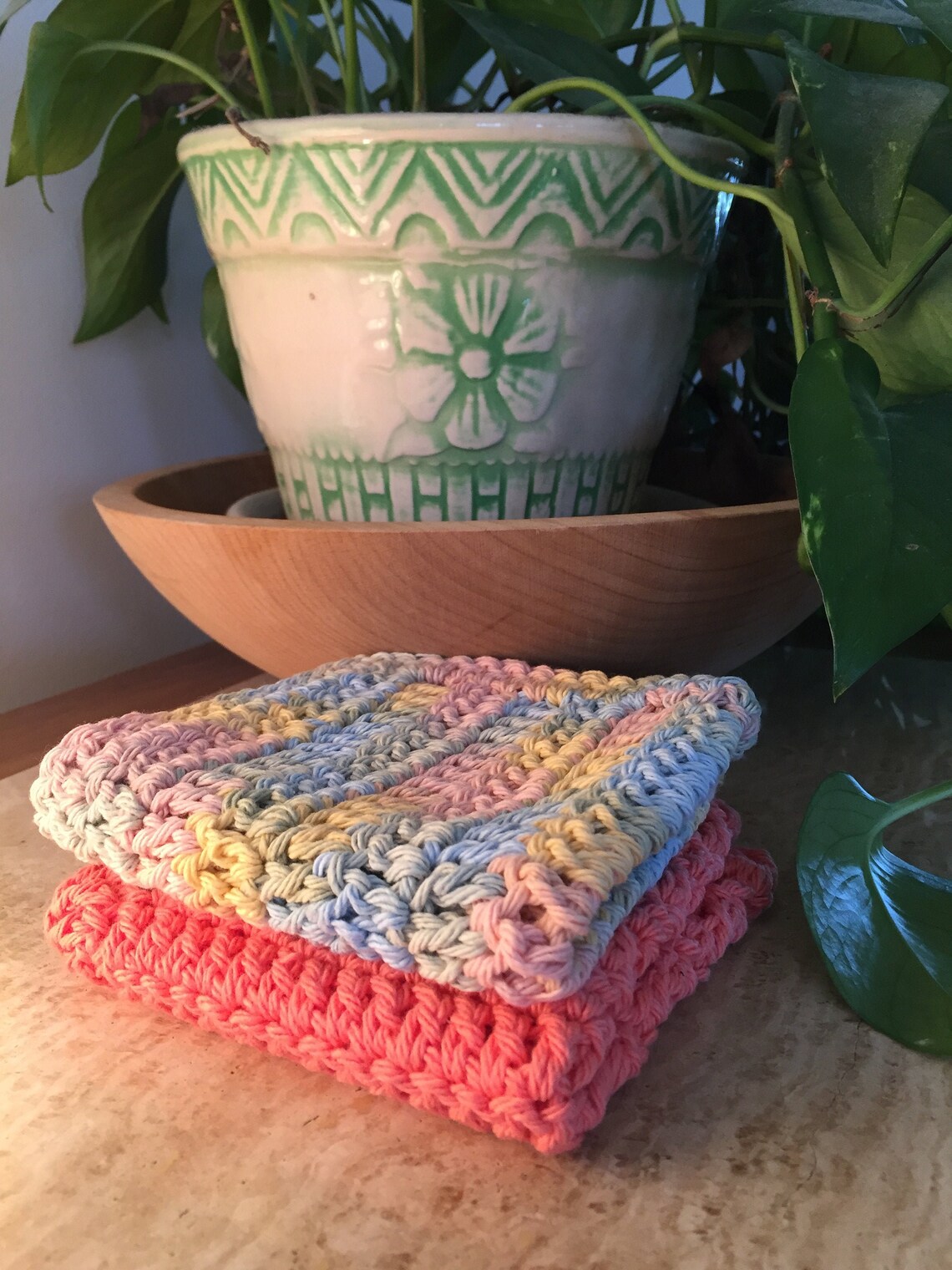 Crochet Dish ClothsRags/WashClothsRags 100 Cotton Eco Etsy