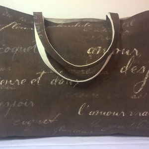 Tote Bag, Handmade Tote Bag, Lined Tote Bag, Canvas Bag, Carry All Bag, Beach Bag, Large Tote Bag, Tote, Fabric Tote Bag