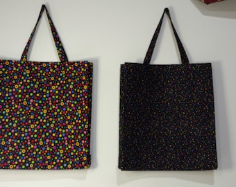 Colorful Tote Bag, Reversible Tote Bag, Handmade Tote Bag, Lined Tote Bag, Beach Bag, Large Tote Bag, Fabric Tote Bag, Tote Bag