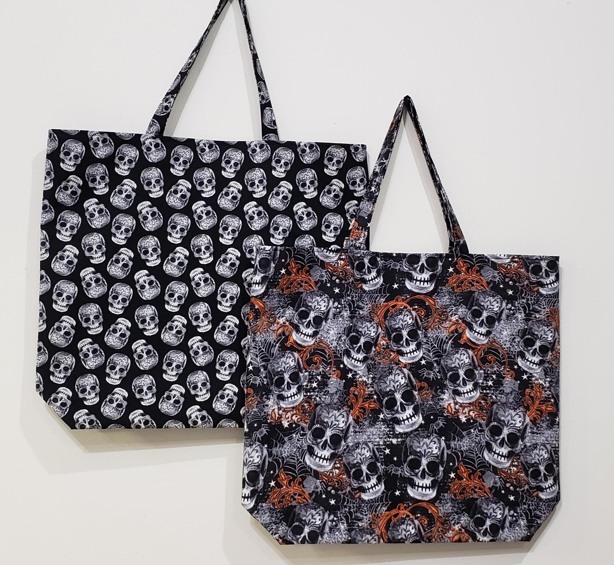 skull beach bag