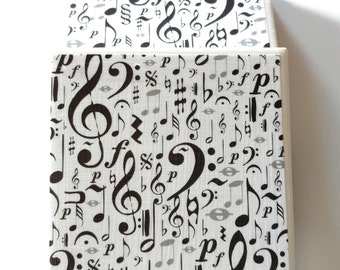 Ceramic Music Note Coasters, Glossy Finish, Felt Backed