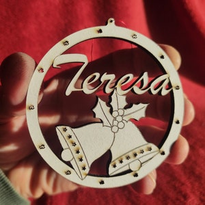 Christmas baubles 2024, Christmas tree baubles, customizable with name, 7 different models, 0,26&quot; dimension