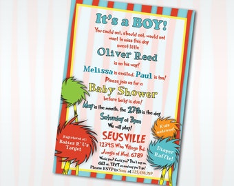 Baby Shower Invitations, It's a Boy, It's a Girl